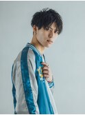 無造作 × ツイスト センターパート