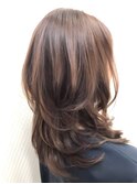 ロングヘア韓国ヘアレイヤーカット小顔カット2wayバング