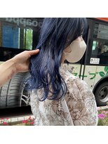 ボアップ(boappu)&nbsp;#ブルーカラー#Wカラー#ブリーチカラー#青髪#ブルー