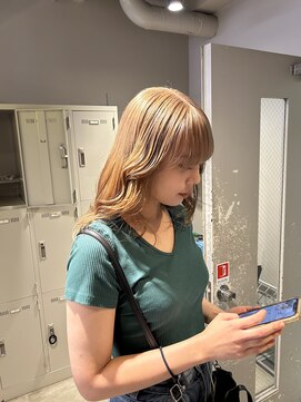 ユナイテッド 横浜(UNITED) 《マリナ指名》ブリーチありカラー/ミルクティーベージュ