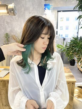 イコ(.ico) インナーカラー×エメラルドグリーン