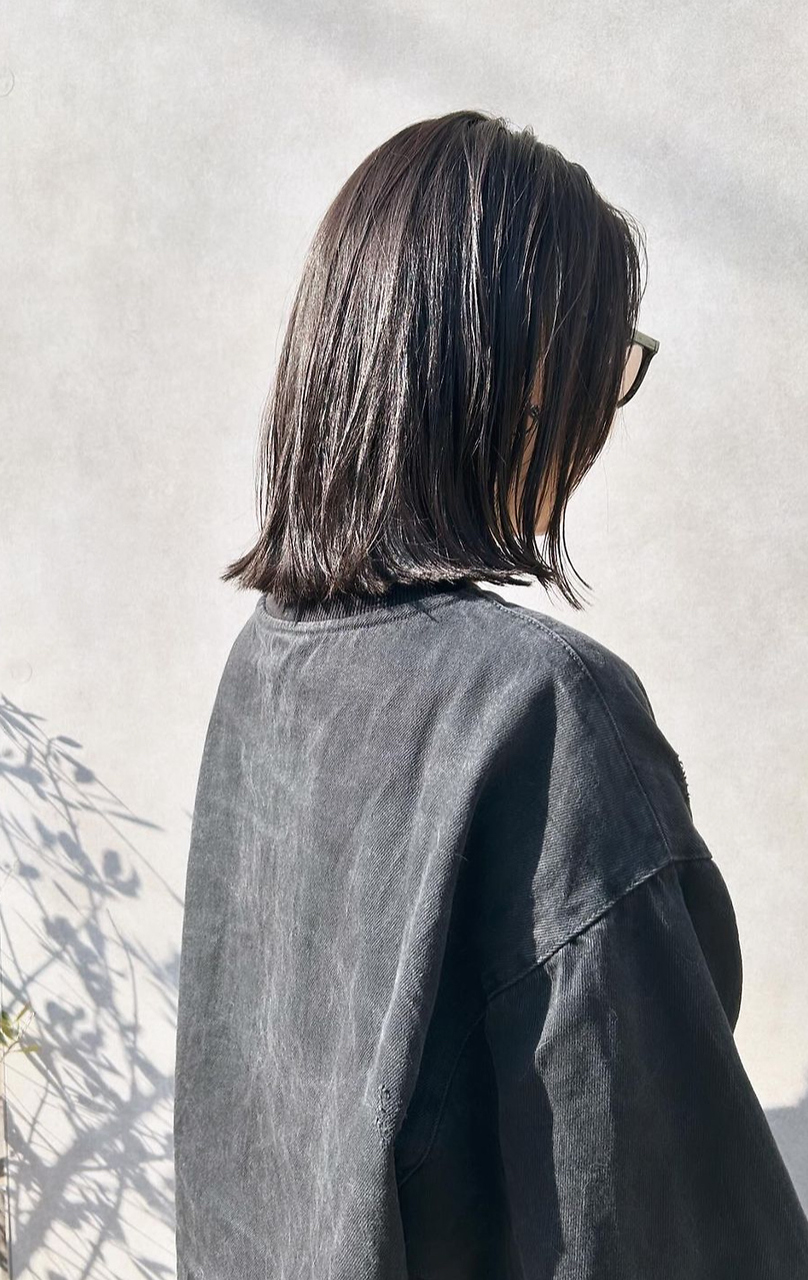 グレーアッシュボブ