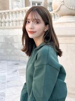 コア 表参道(COA)&nbsp;レイヤーカット/ウエットヘア/オリーブベージュ/表参道/表参道駅