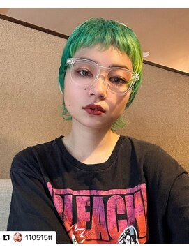 レガーレ(Legare) ミニウルフ/癖毛ショート/ダブルカラー/オン眉/ベリーショート