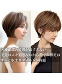 ハイライトレイヤーカットショートボブイルミナカラー天神大名