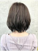 ＊ミディアムロングウルフボブディゆるふわウェーブ30代40代2