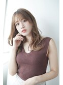 大人かわいいヘアなマロンベージュ