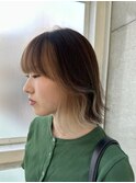 インナーカラーｘイヤリングカラーｘフェイスフレーミング