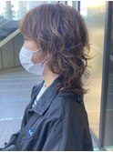 【ウルフカット×パーマ】