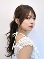 カシュカシュ 表参道(cache cache)&nbsp;韓国ヘアレイヤーカット薄め前髪顔周りロングレイヤー