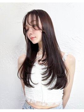 エルサザビューティー 神戸三宮(Elsa the beauty) セミロングミディアムレイヤー大人カジュアル