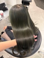 ユーフォリア 池袋東口駅前店(Euphoria)&nbsp;【Euphoria MITSUKI】赤味消しカラー/オリーブグレージュ