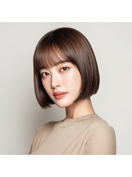 アンサ 六地蔵店(ANSA) 冬の大人かわいいボブスタイル