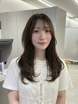 ヘア サークル ジープ 石井店(hair circle geep)&nbsp;レイヤーカット/オリーブブラウン