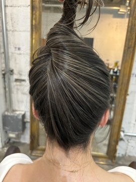 ノラ ヘアーサロン(NORA HAIR SALON) 【中迫】大人の上品なハイライトカラー白髪ぼかし 脱白髪染め4