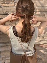 ラランジェ 大阪店(LARANJE)&nbsp;インナーカラー × ヘアアレンジ