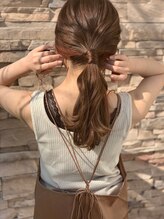 ラランジェ 大阪店(LARANJE)&nbsp;インナーカラー × ヘアアレンジ