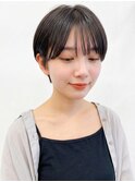 30代40代ハンサムショート×グレージュ◎大人可愛い春カラー