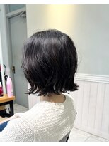 リディー(Lidee)&nbsp;Lidee切りっぱなしボブに外はねパーマ