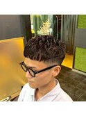 メンズアイロンパーマ/濡れパン