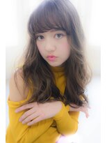 アリー 原宿 表参道(ALLY)&nbsp;[ALLY阿部]大人気暗髪グレージュ×シースルーうざバング