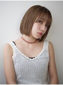 ストレートボブ×ミルクティーベージュ【pledica 表参道】
