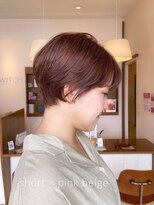 スイッチ 本店(SWITCH) 【鳥居】丸みショート × ピンクベージュ