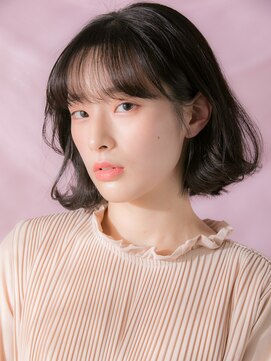 カッファ 東銀座(CUFFA) 【CUFFA】韓国ヘアシースルーバング地毛風カラー東銀座築地