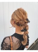 ヘアセット♪特別な日の編みおろしスタイル☆