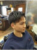 束感アップバング