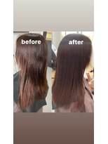 ザワン(The one)&nbsp;ストレート　before after