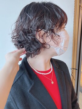 モリオフロムロンドン 原宿本店(morio from London) 【morio原宿】ゆるふわミセスパーマ 40代50代ショートパーマ