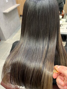 アディクト 東陽町西口(addict) 髪質改善で大人上品なツヤ髪に_ミルクブラウン_ロング［東陽町］