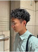 波巻きパーマ/メンズカット/メンズパーマ/ベリーショート