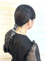 エルバイラビス 大宮(elu by lovis)&nbsp;《ゆい》タイトヘア/結婚式ヘア/前髪パーマ