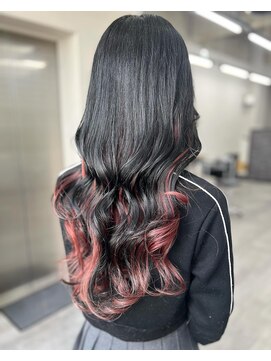 コード 四条河原町駅店(CHORD) インナーカラーピンク/京都三条河原町/髪質改善ブリーチ