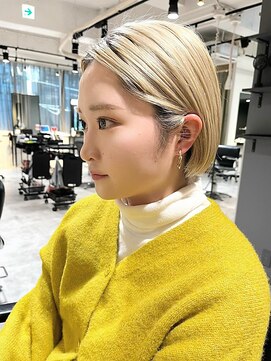 ジアン バイ ミルボン 西宮ガーデンズプラス(GIEN by milbon) ハイトーンカラー×丸みショートカット