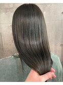 オリーブグレージュ×艶髪縮毛矯正