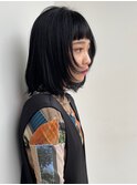 ブルーブラック 美髪 艶カラー ナチュラルモード おしゃれ