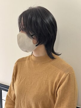 ビーハイブアヴェダ PARCO2店(BEHIVE AVEDA) 【yuuna】透明感暗髪×中性ウルフ