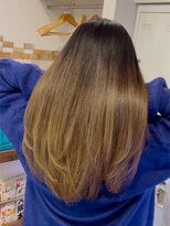 ヘアーエポック(hair epoque) ミルクティーベージュシースルーカラー大人可愛い