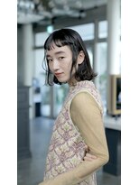 マグノリア(MAGNOLIA) 前髪の短い毛先パーマスタイル/前髪パーマ/ショートバング