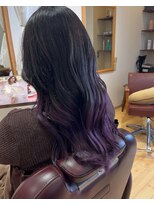 ヘアデザインフルーヴ(hair design fleuve) グラデーションパープル