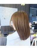 髪質改善ストレート×ミディアムボブ
