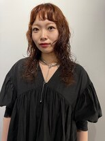 スイ(SUiii)&nbsp;ミディアムパーマ/オレンジカラー【札幌/大通】