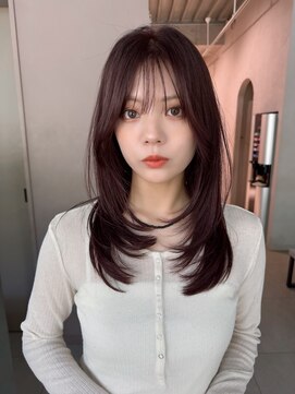 アンアミ オモテサンドウ(Un ami omotesando) 【Unami】シースルーバング/レイヤーミディアム/大人レイヤー