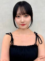 アッシュ 茗荷谷店(Ash)&nbsp;小顔見せ韓国風シースルーバング×顔まわりアレンジ