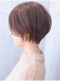 Say.ショートショートボブミルクティーピンクピンクベージュ青山