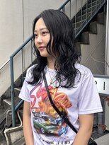 ヘアー アイス 御器所本店(HAIR ICI)&nbsp;大人かわいいミディアムパーマレイヤーカット