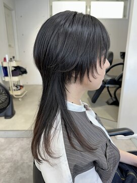 シーン(seen) ◎ロングウルフカットクラゲウルフレイヤーカットシャギー